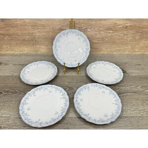 Franconia Delphine Krautheim Saucer 6” Bavaria Germany ~Set Of 5